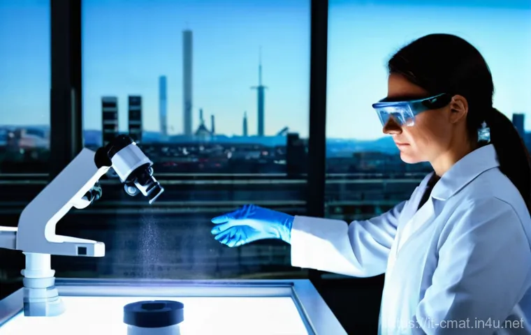 건설재료시험 기술자의 성공적인 경력 설계 - **Prompt Title: The Precision of Quality Control in an Italian Lab**
    A focused and skilled mater...