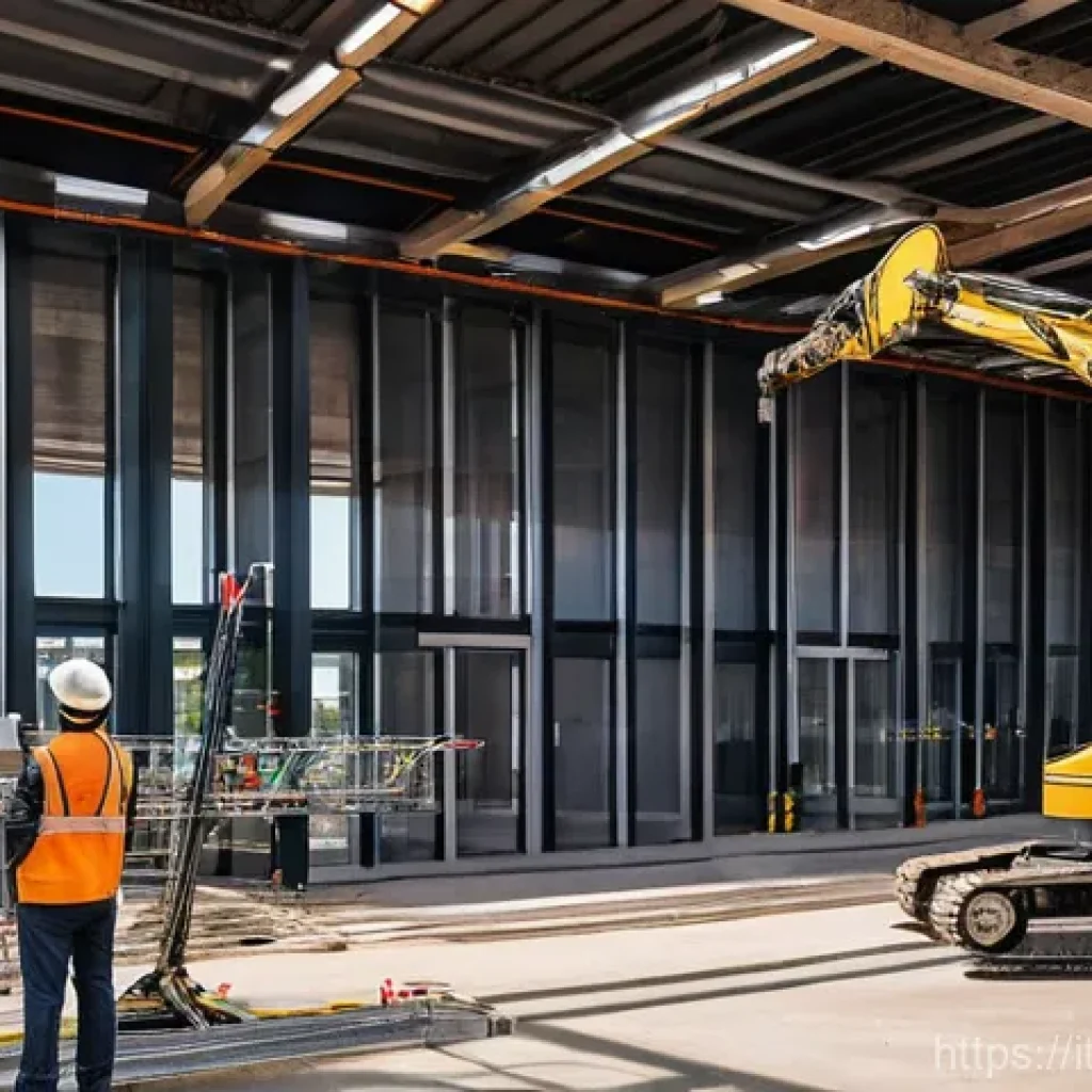 건설재료시험과 데이터 기반 품질 분석 - **Prompt 1: AI-Powered Quality Control at an Italian Construction Site**
"A vibrant, high-tech c...