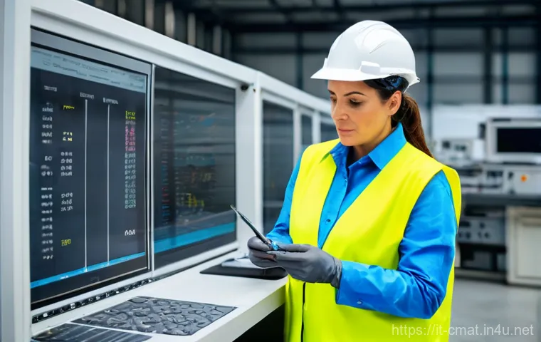 건설재료시험 기술자의 이직 준비 팁 - **Prompt:** A focused, experienced Italian construction material testing technician, approximately 4...
